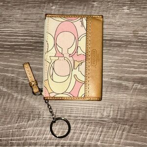 Coach Rare pastel Optic Cardholder